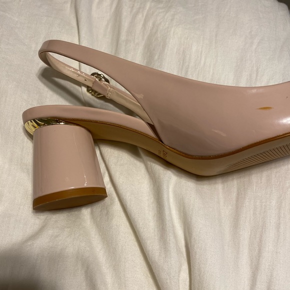 ZARA basic collection light pink pointed toe sling back heels size 37 - Picture 6 of 6